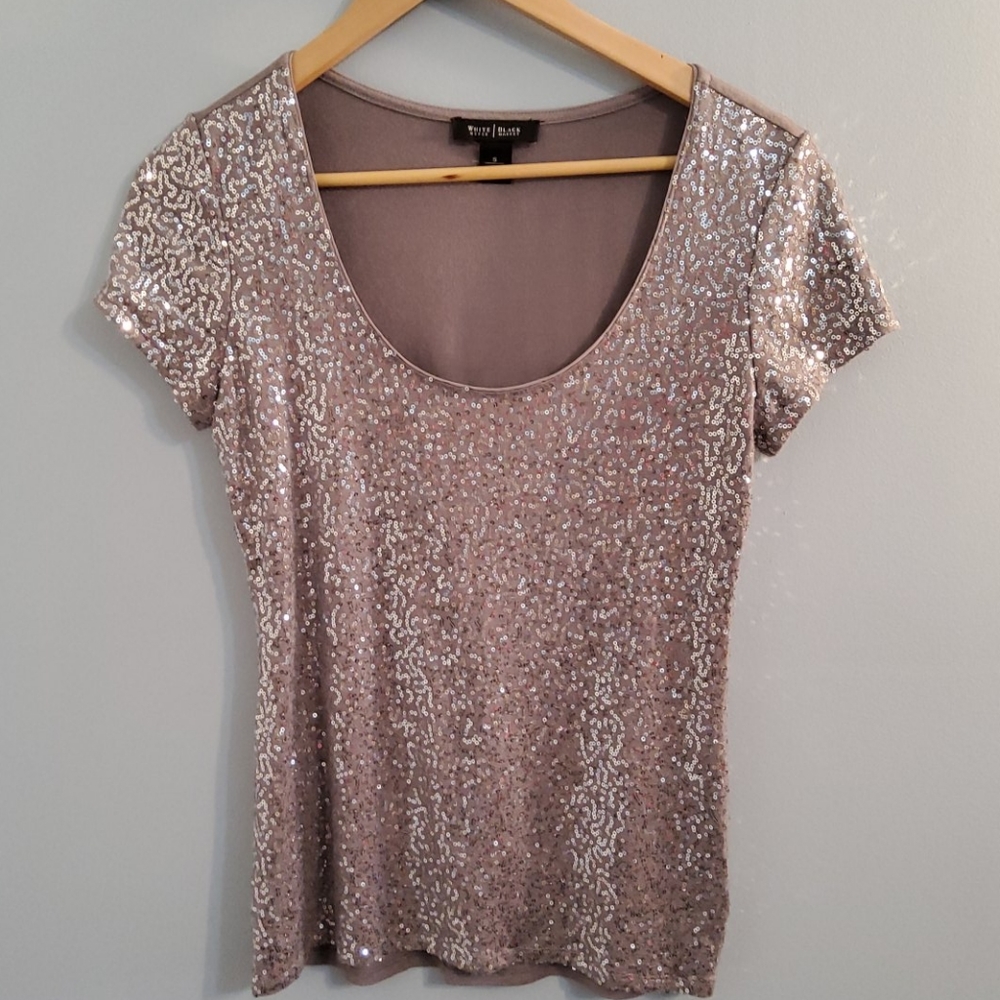 New White House Black Market sparkly small top